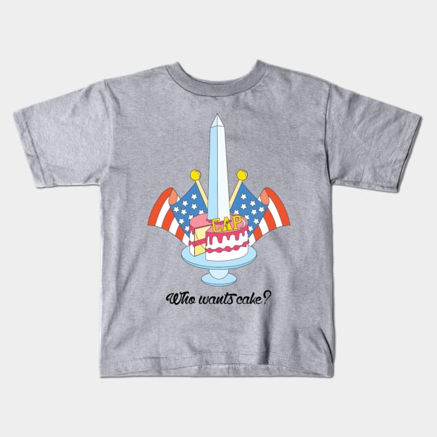 John Caparulo asks, "Who wants cake?" Kids T-Shirt by EffinSweetProductions